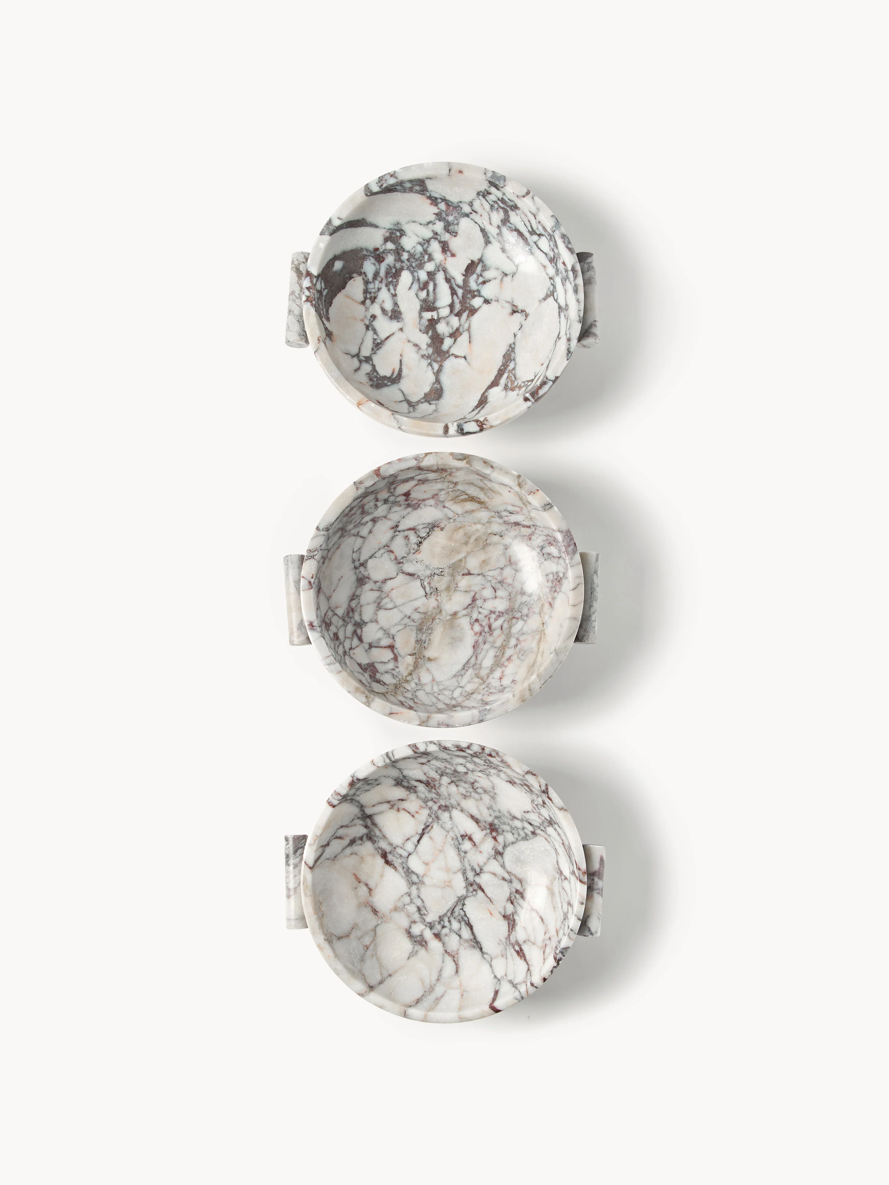 Decoratieve schaal Fossil van marmer
