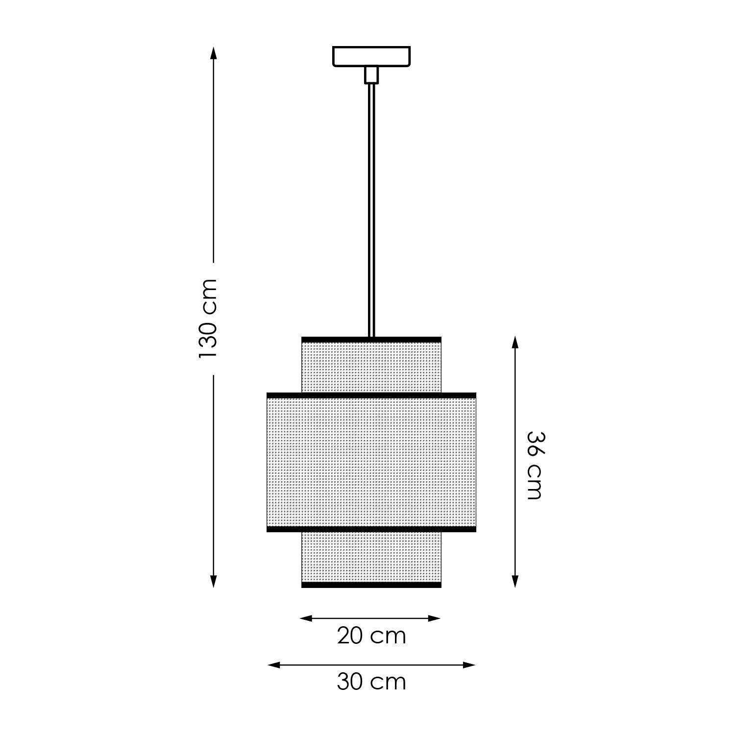 NOUS Living hanglamp Daniel (Ø30 cm)