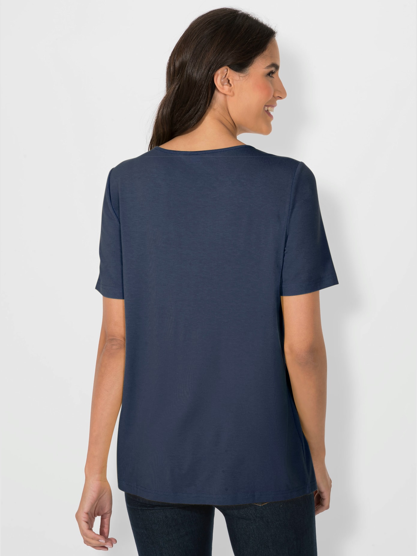T-shirt à encolure ronde viscose