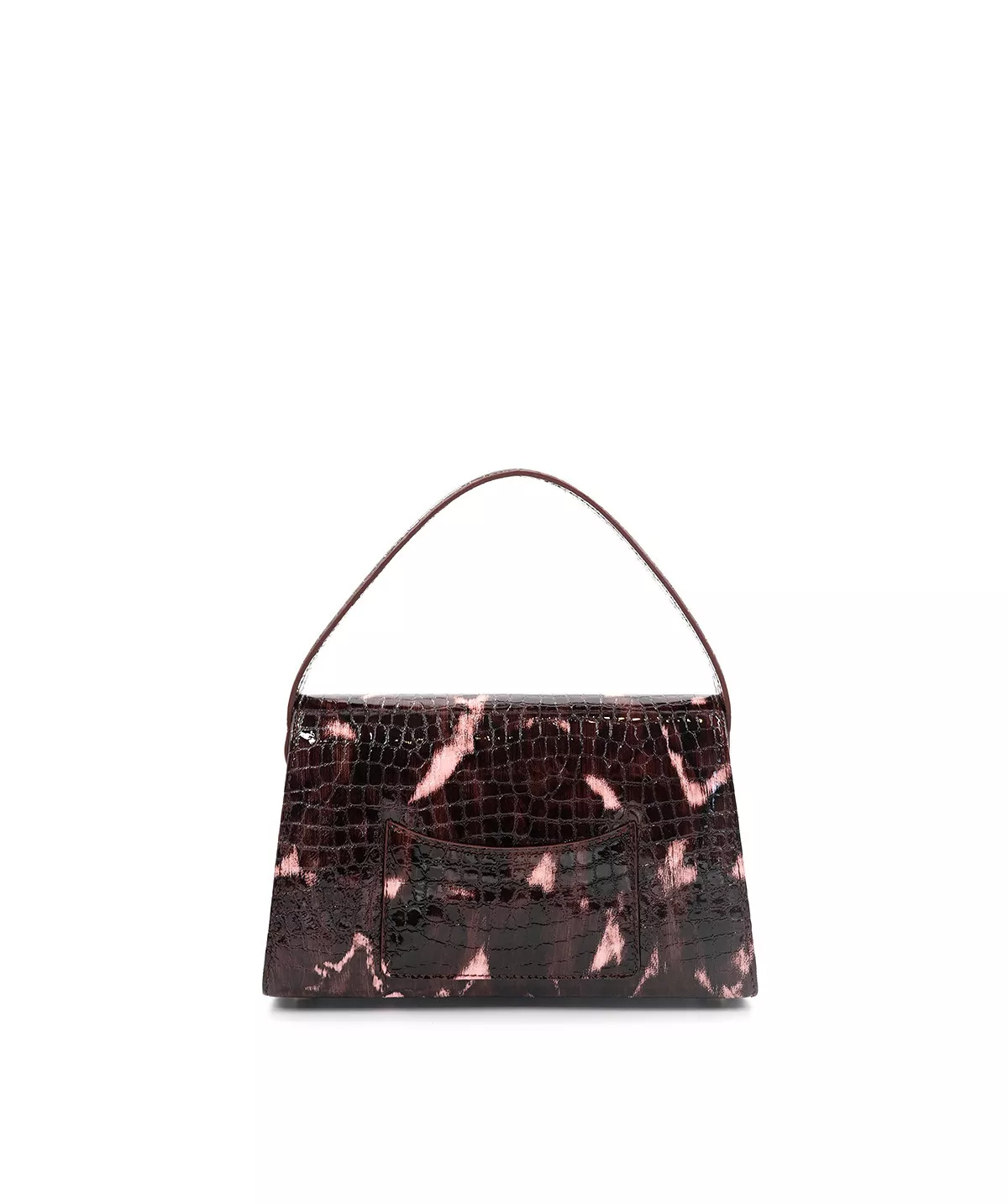 LE SAC FF23 CUIR FAÇON CROCO ROSE ET NOIR
