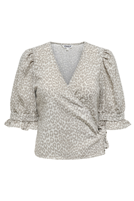 Only grijze dames blouse