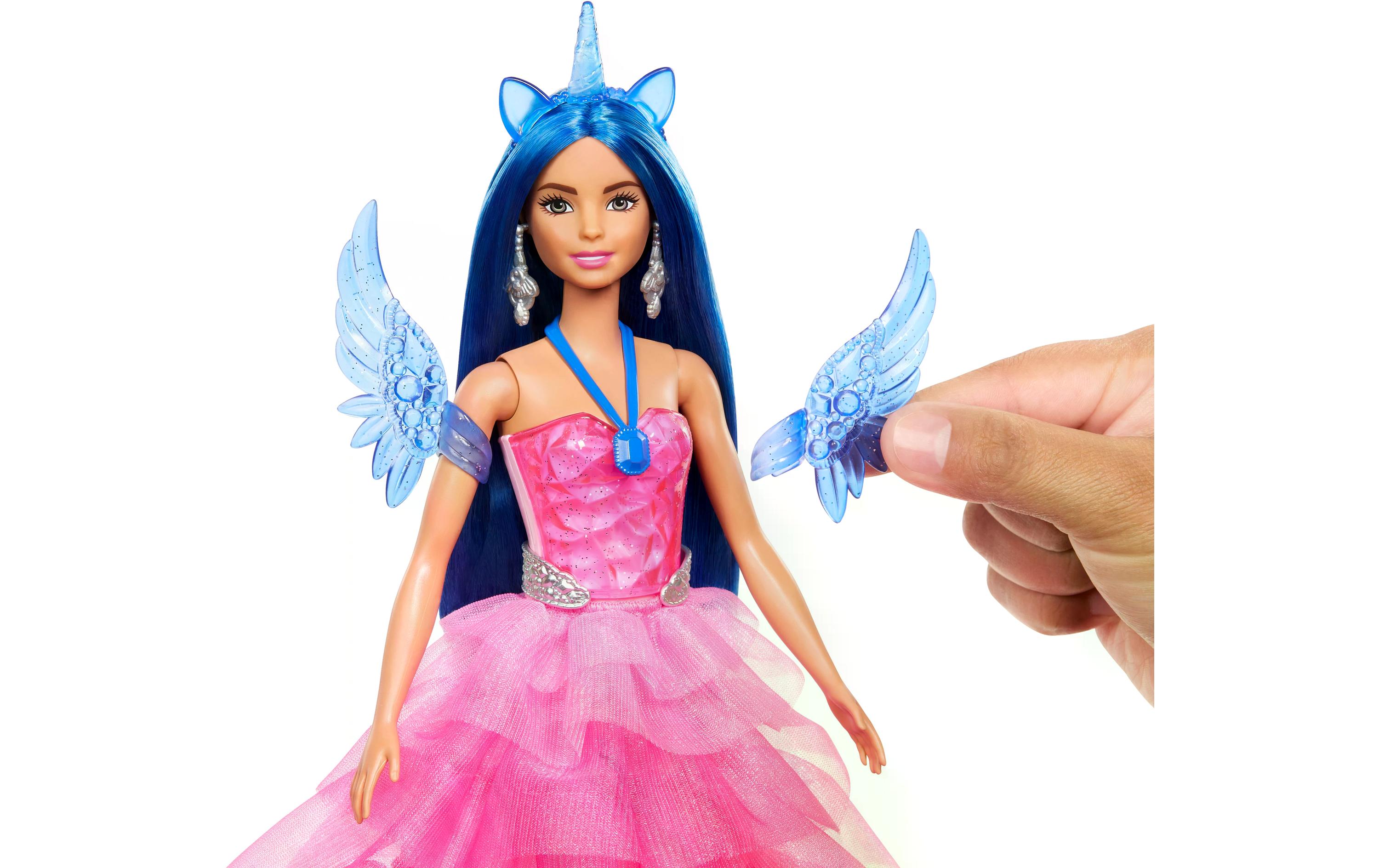Puppe Barbie SaphireBarbie-Puppe mit Einhorn