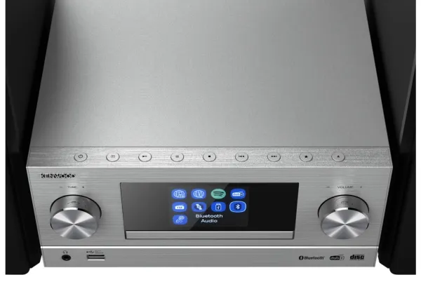 Kenwood M-9000S - Mikrosystem - 2 x 50 Watt - sølv