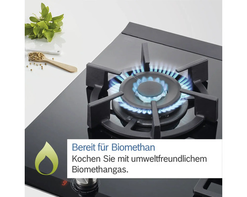 Bosch gaskookplaat met glaskeramisch oppervlak, 91,6 x 52,7 cm, 5 kookzones, PRS9A6B70D