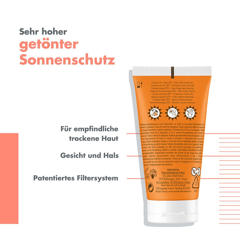 Avène Getönte Sonnencreme LSF 50+
