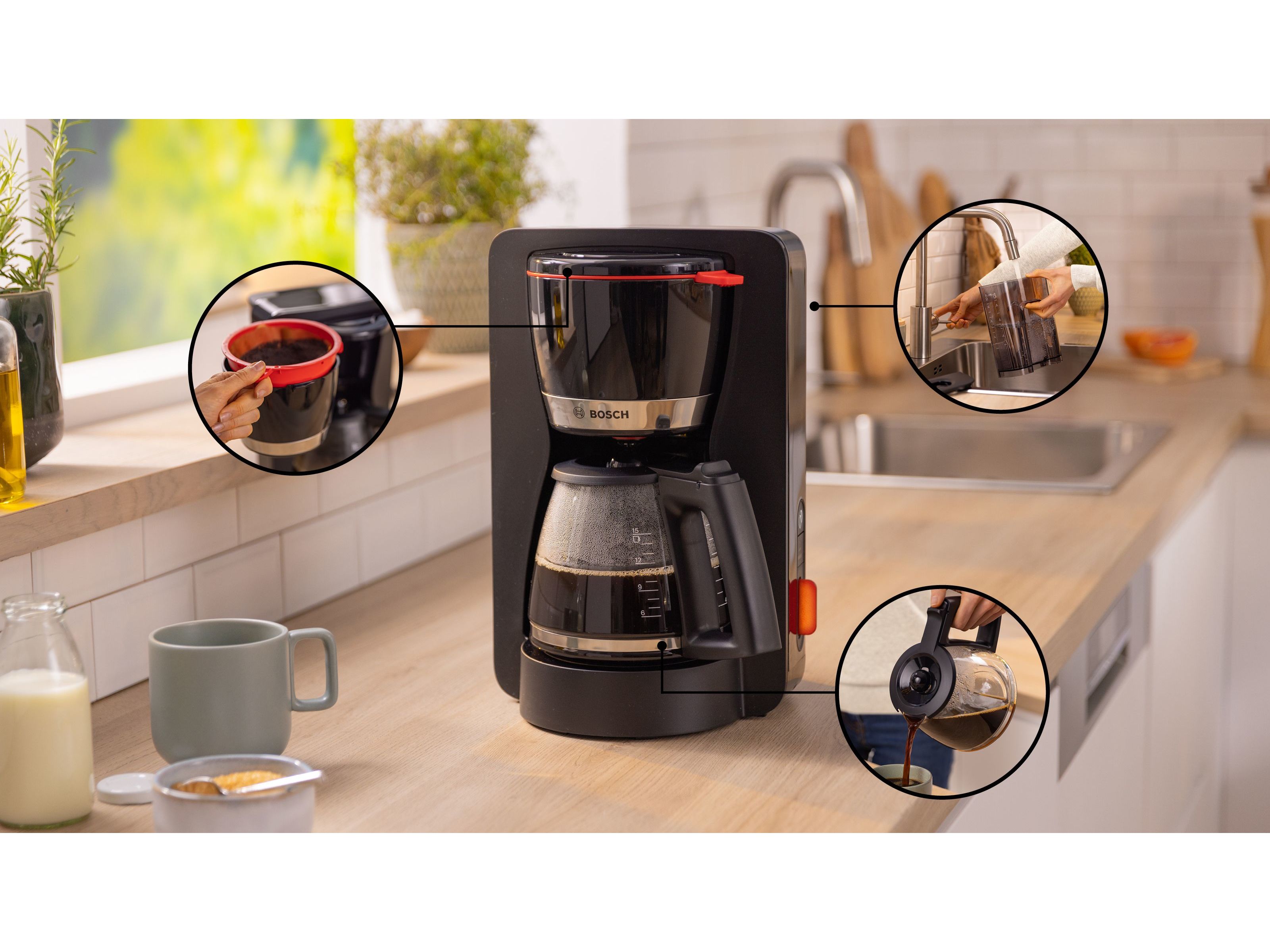 MÁQUINA DE CAFÉ FILTRO BOSCH TKA4M233 PRETO MYMOMENT