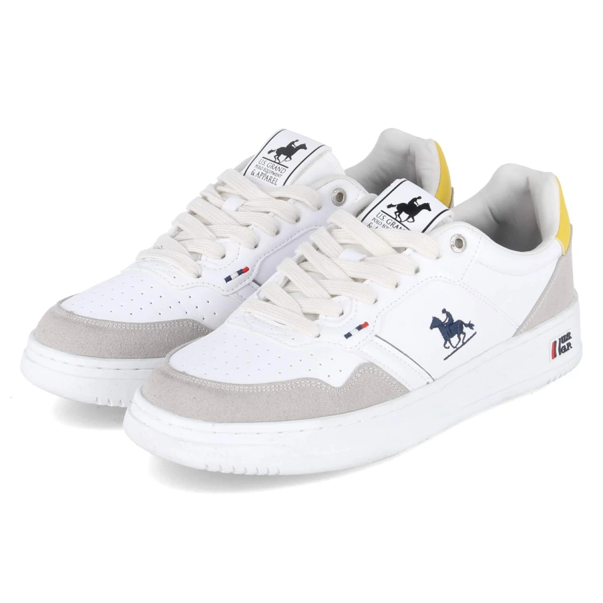 U.S. Grand PoloSneaker GINNICA MIX2 - White/Yellow