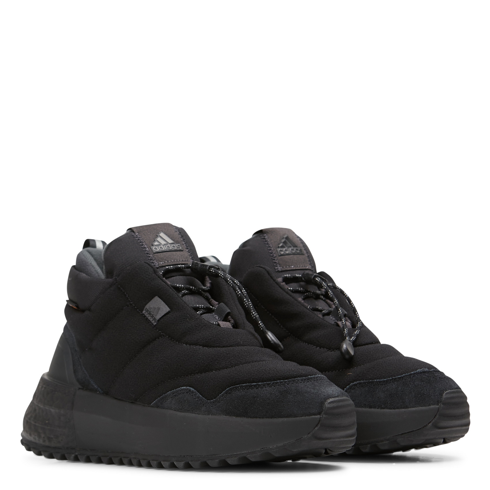 X_PLRBOOST PUFFER - Baskets montantes en cuir | Noir