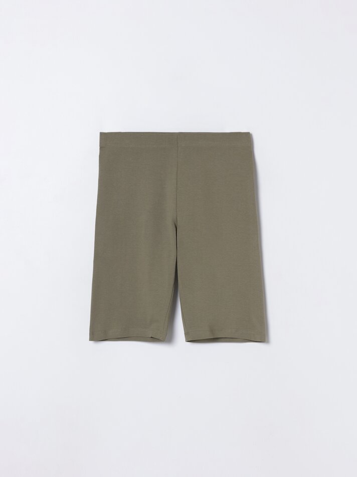 Calça Legging de Ciclismo - Tamanho Médio Cáqui