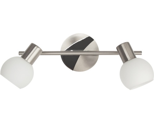 Plafondlamp, 2-lichts, B 38,5 cm, Tiara ijzer/wit