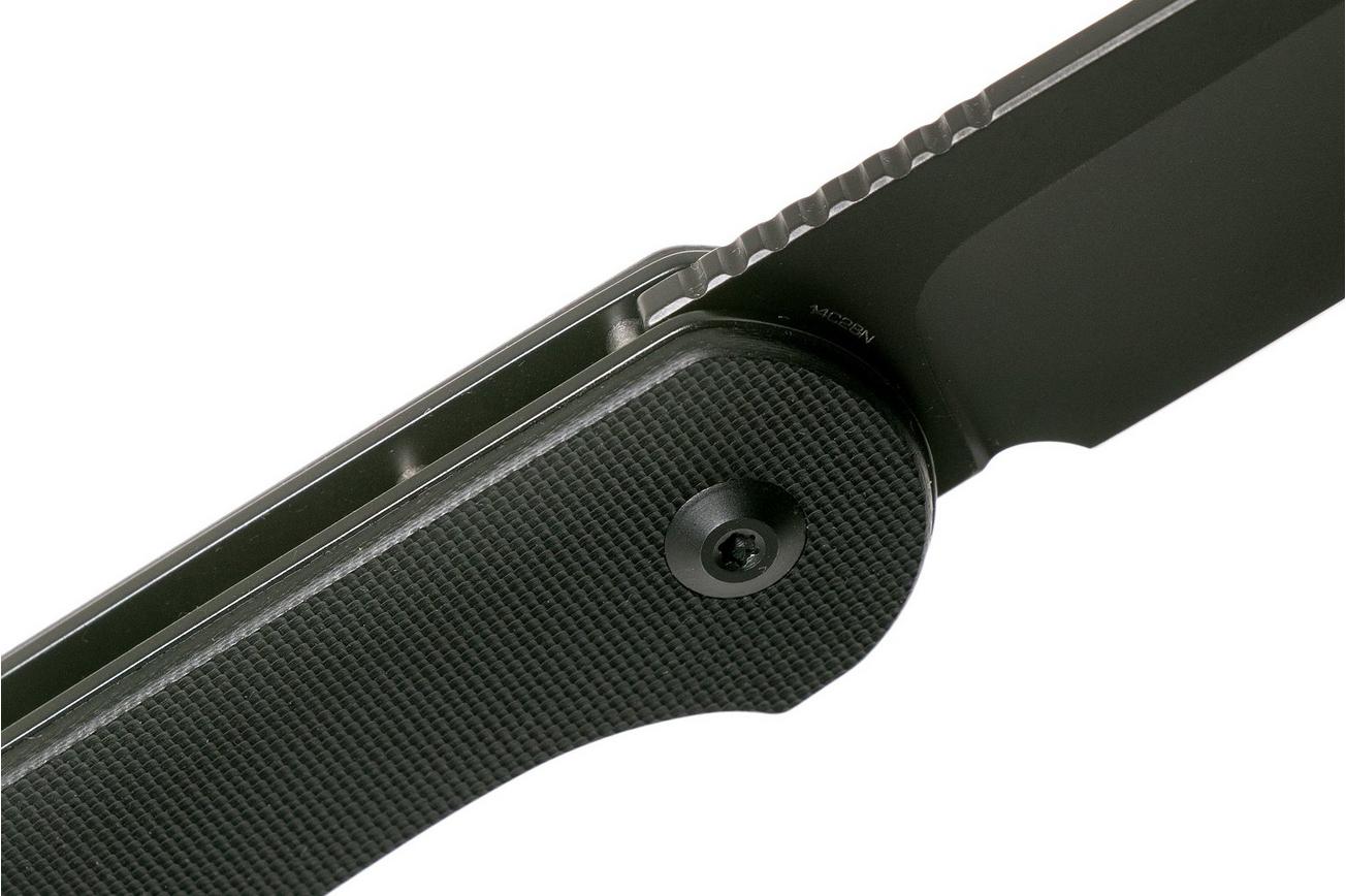 Civivi Elementum Button Lock C2103A Black, Black G10 zakmes