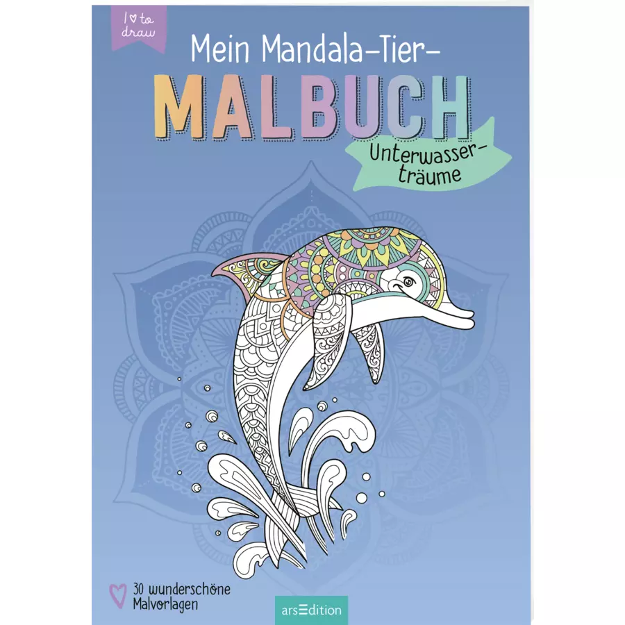 arsEdition Mein Mandala-Tier-Malbuch - Unterwasserträume