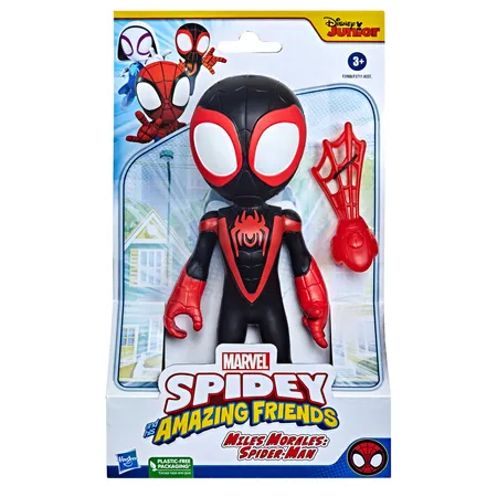 Hasbro Spidey and His Amazing Friends supergroße Miles Morales: Spider-Man Figur, 1 Stück, 4-fach sortiert