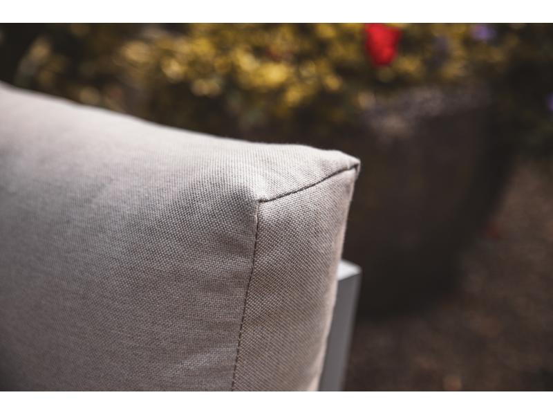Greemotion Loungeset Aruba, Grau, 3 Sitzplätze Lounge-Set für Garten, Wintergarten, Terrasse und Sitzecken im Indoor-Bereich