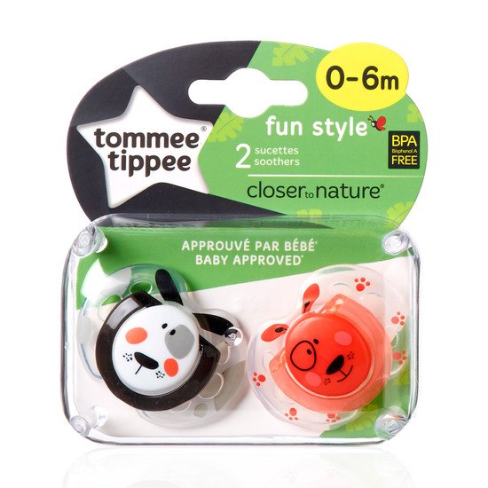 Sucettes Fun 0-6 mois x2   Aléatoire        de               Tommee Tippee