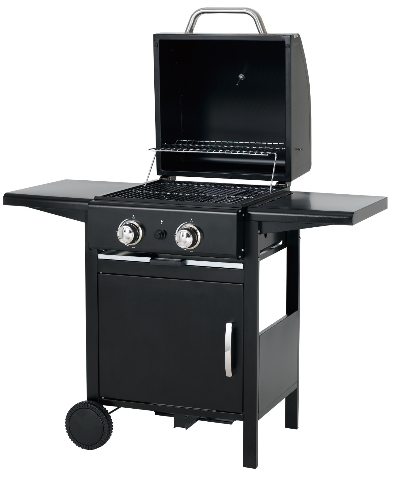 Gasgrill BLOOMFIELD - schwarz - 2 Edelstahlbrenner