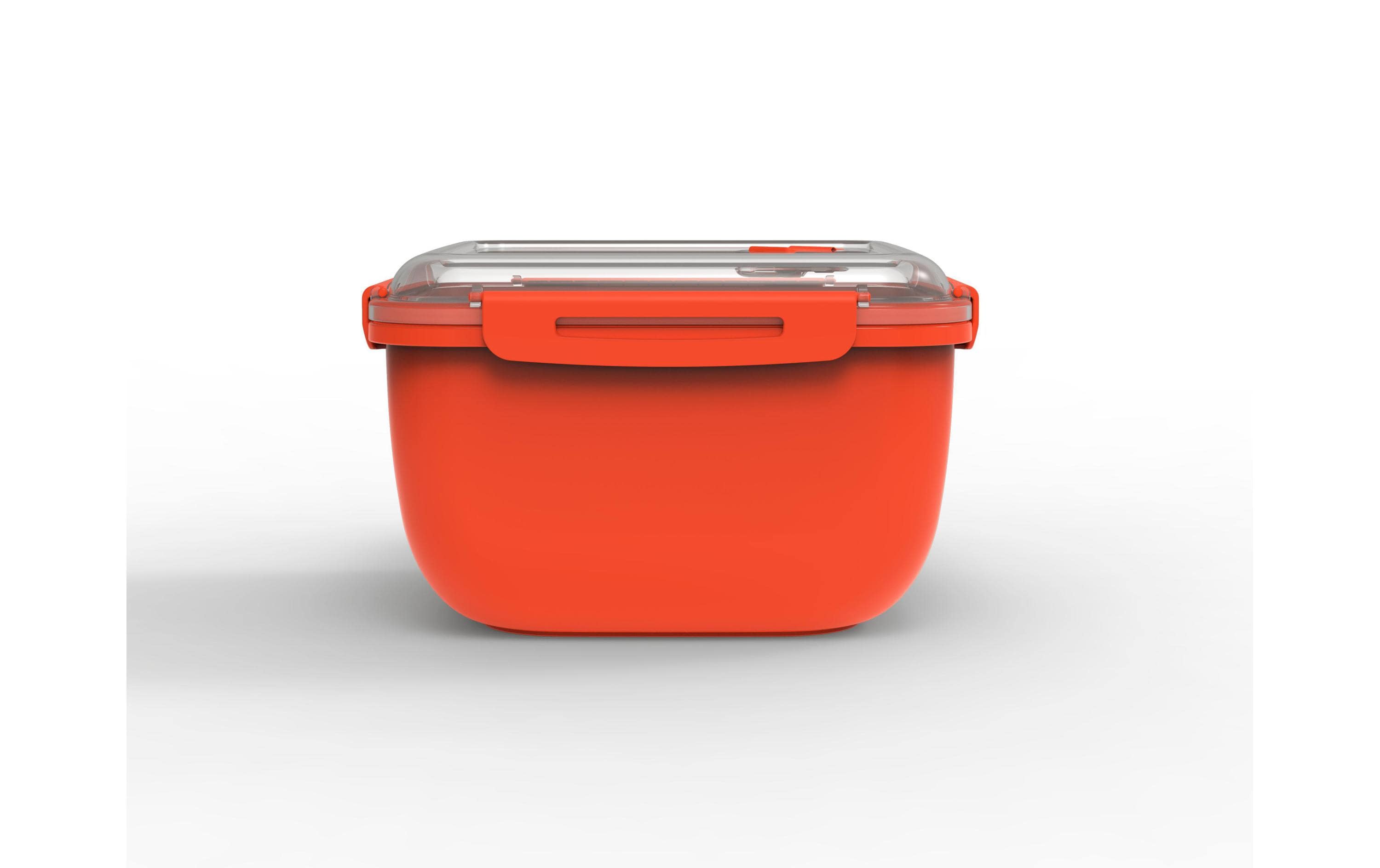 Mikrowellendose Memory 2.5 Liter, Papaya RotPraktischer Aufbewahrungsbehälter für die Mikrowelle