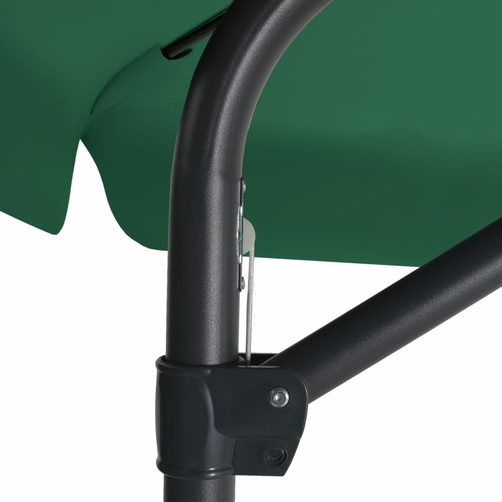 Parasol d'extérieur avec mât en acier 300 cm vert