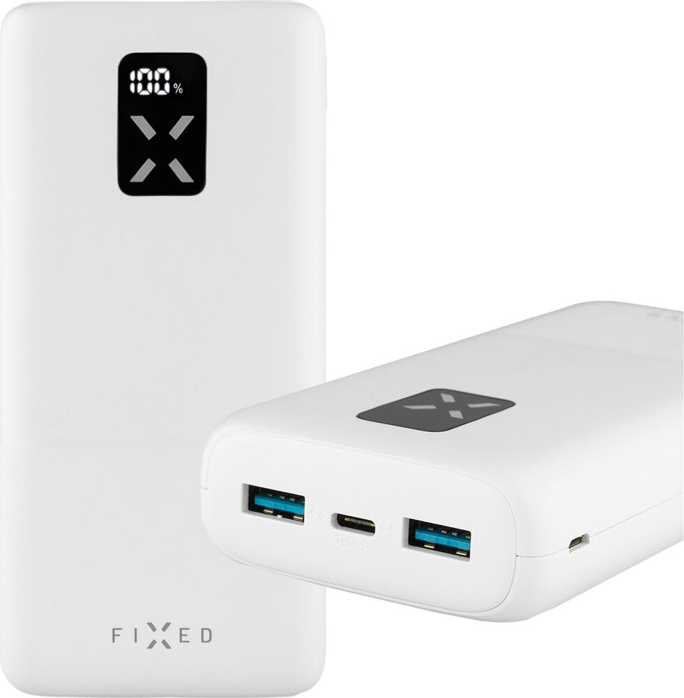 Fixed - Powerbank - Zen 20 - USB-C + USB-A - 20.000 Mah - Hvid
