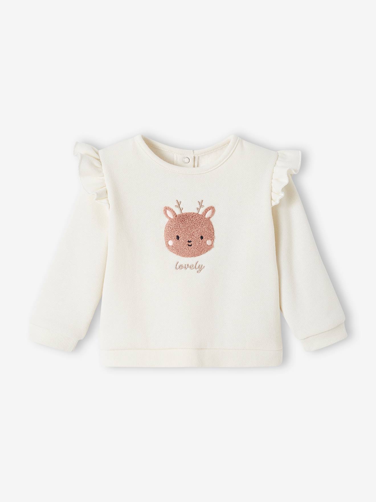 Roupa de bebê: moletom e calça bege