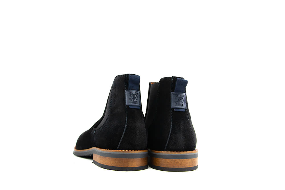 Van Lier Chelsea Boots Amalfi Zwart Suède