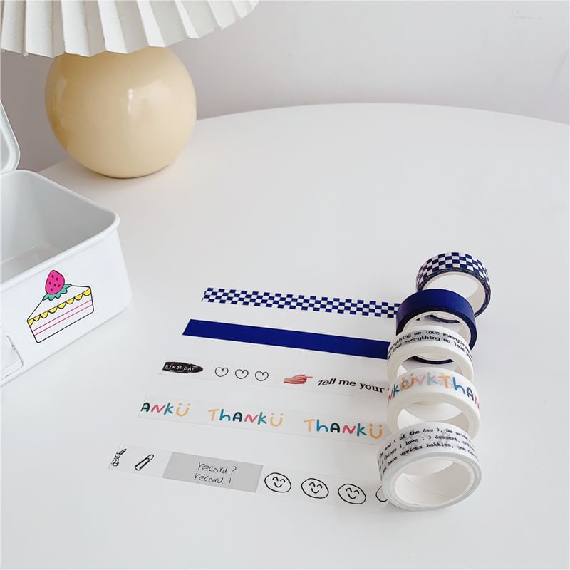 CraftmadeDIY - Afplaktape met print (verschillende ontwerpen)