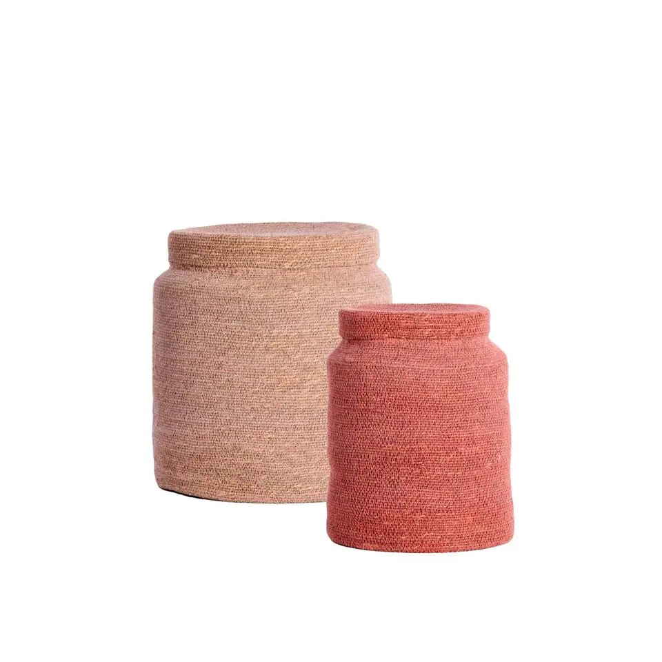 Mand Betania - Lichtroze - Ø33cm - Set van 2