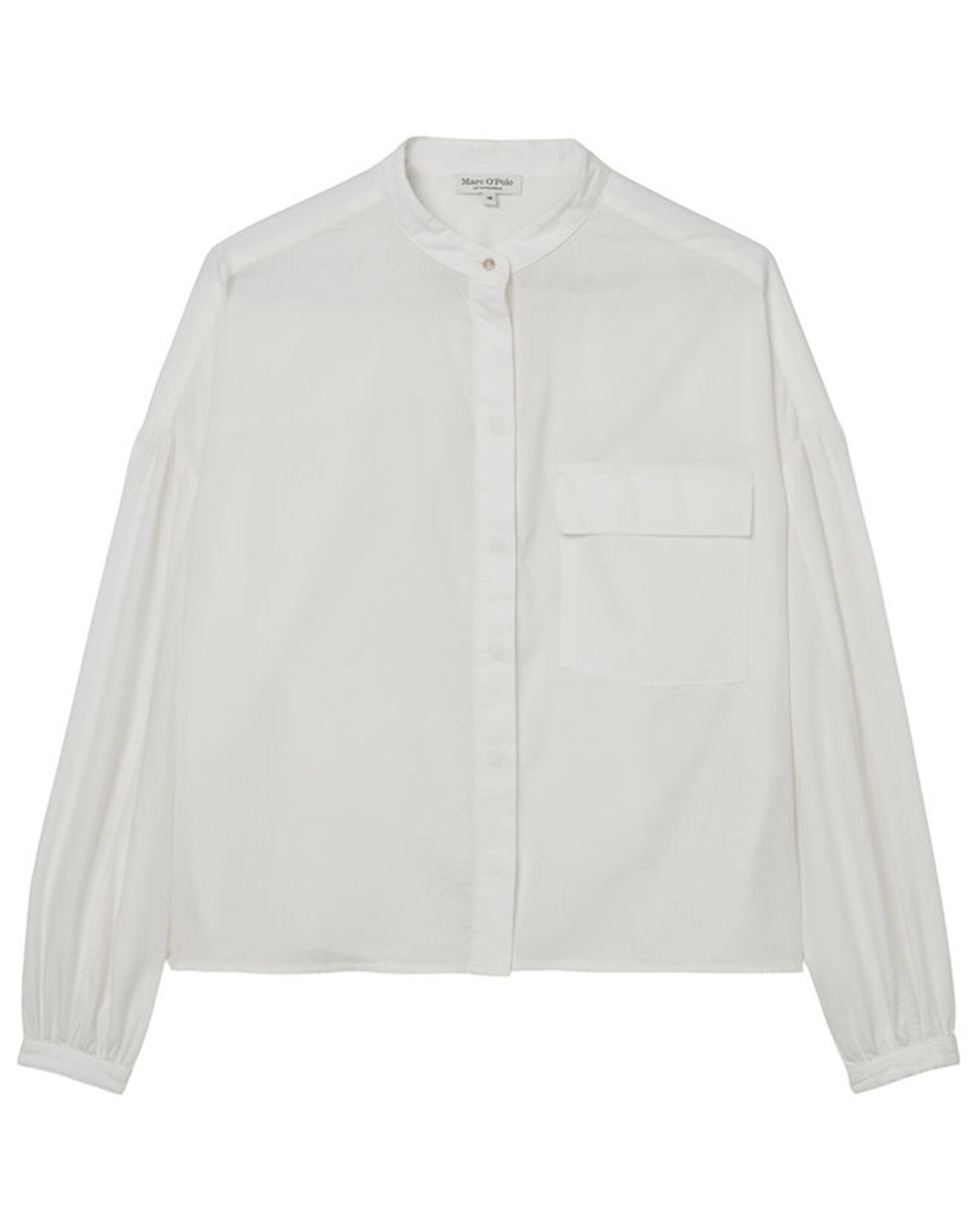 Marc O'Polo Chemise Col Mao Poche blanche