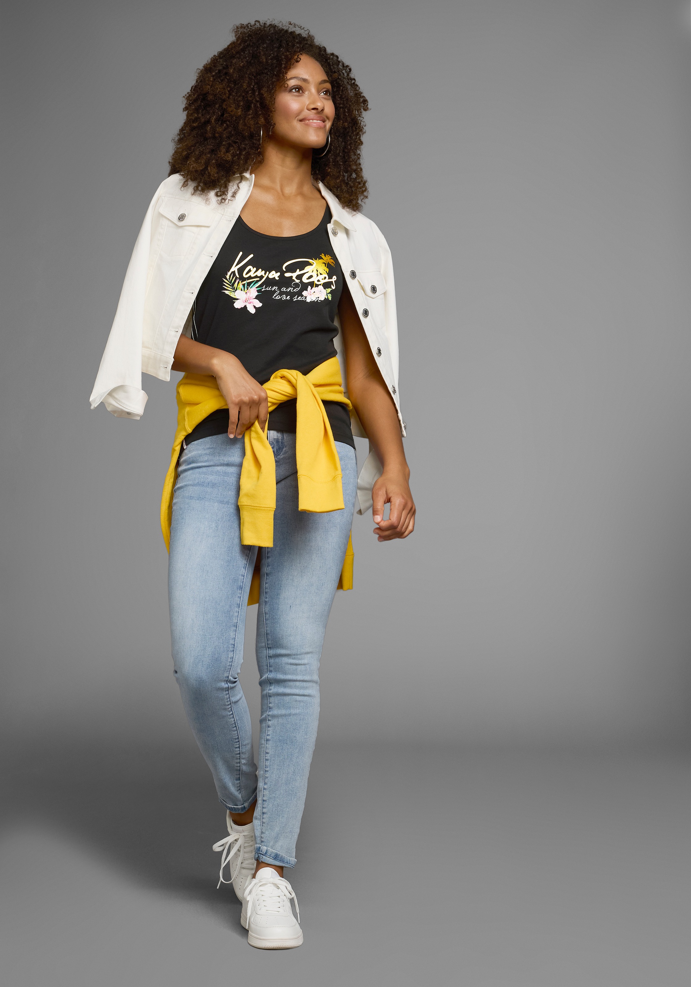 KangaROOS Tanktop , mit femininem Frontdruck