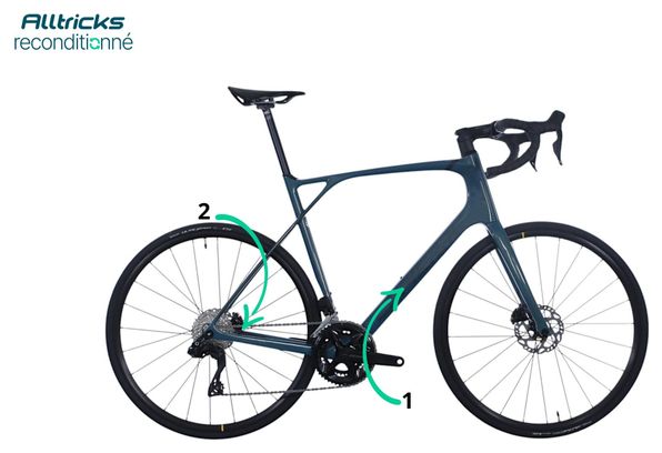 Vélo Route Lapierre Pulsium 5.0 Shimano 105 Di2 12V 700mm Bleu 2024 - Vélo d'Exposition