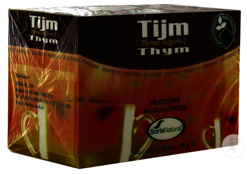 Soria Natural Infusion D'Herbes Thym 20 Sachets