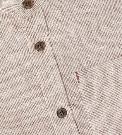 Name It Skjorte - Noos - NkmFish - Brown Lentil/Striped