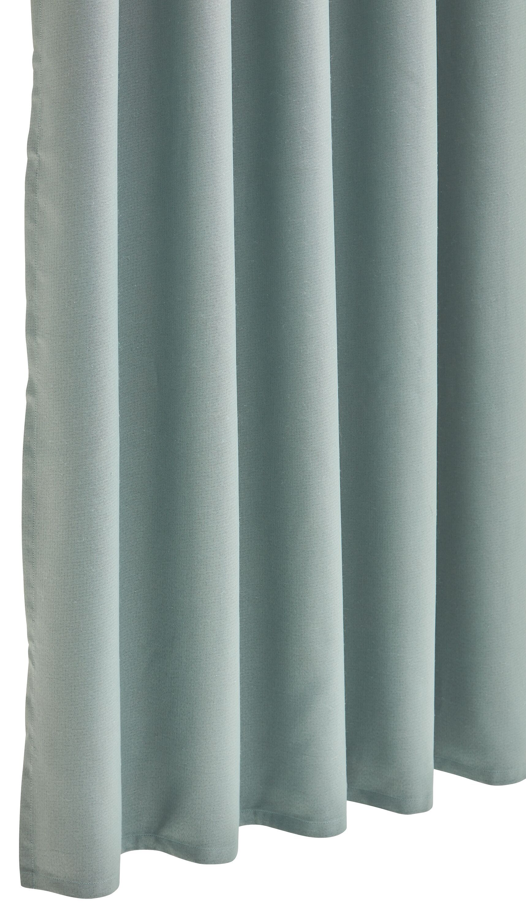 ELORA Fertigvorhang lichtdicht - Blau / B: 150.0 cm x H: 270.0 cm