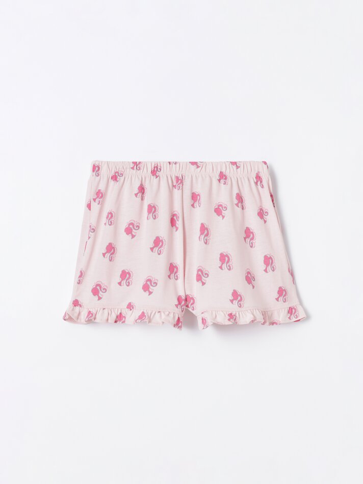 Conjunto de pijama estampado da Barbie - Rosa
