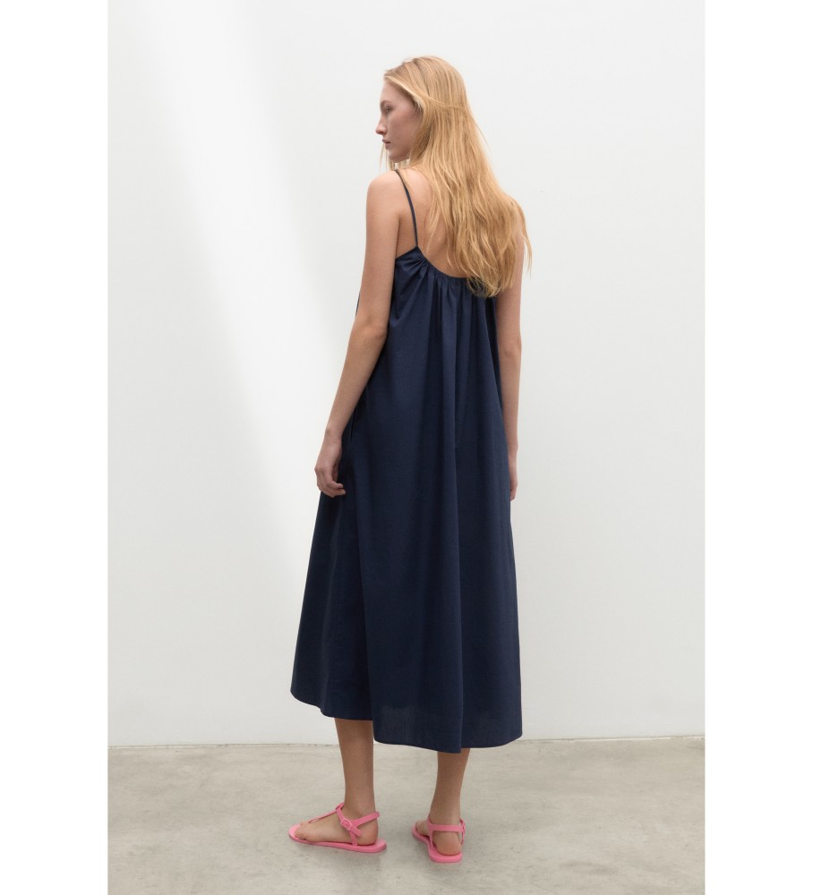 Vestido ECOALF Pearl azul marinho
