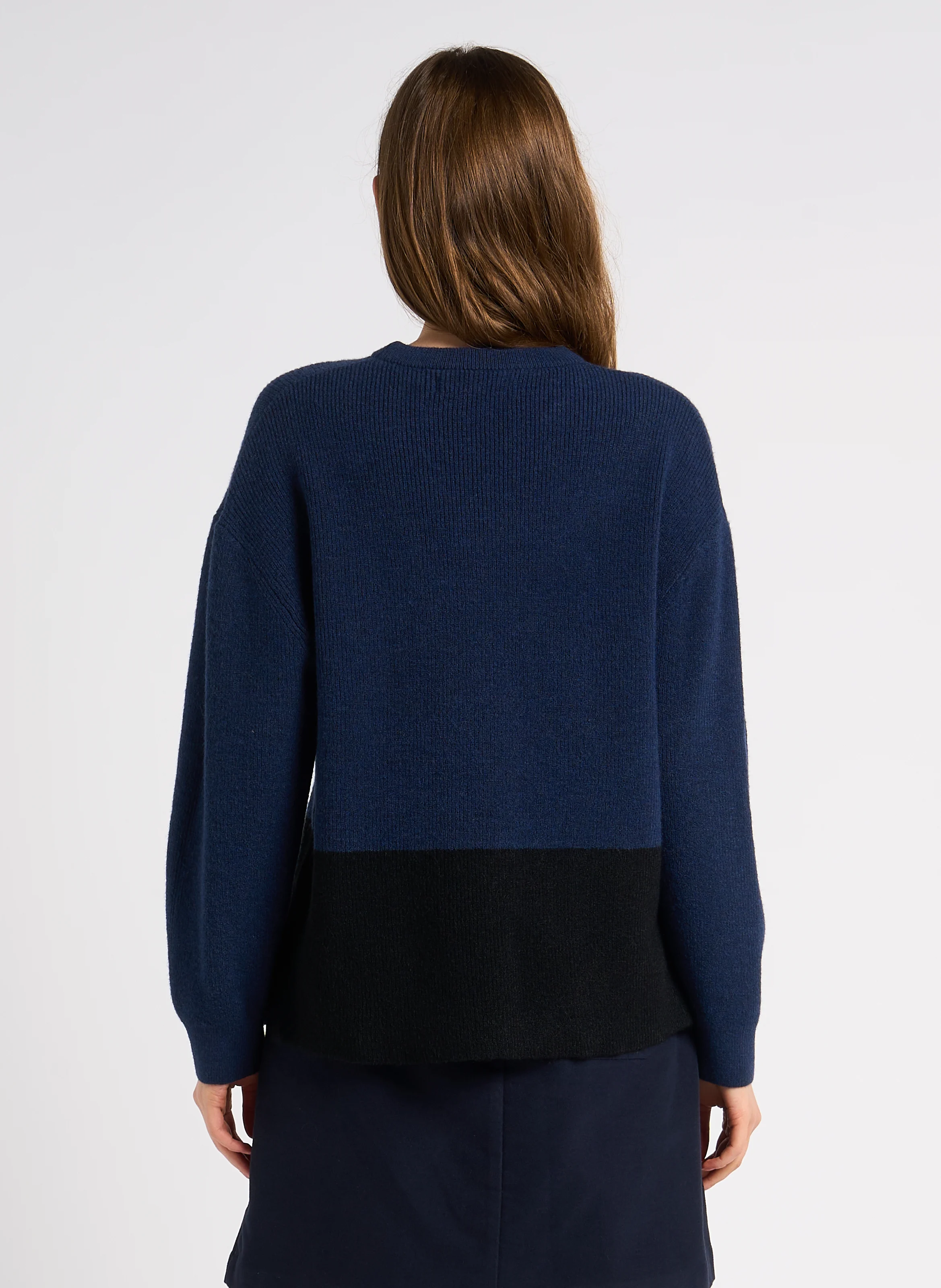Pull col rond| Bleu