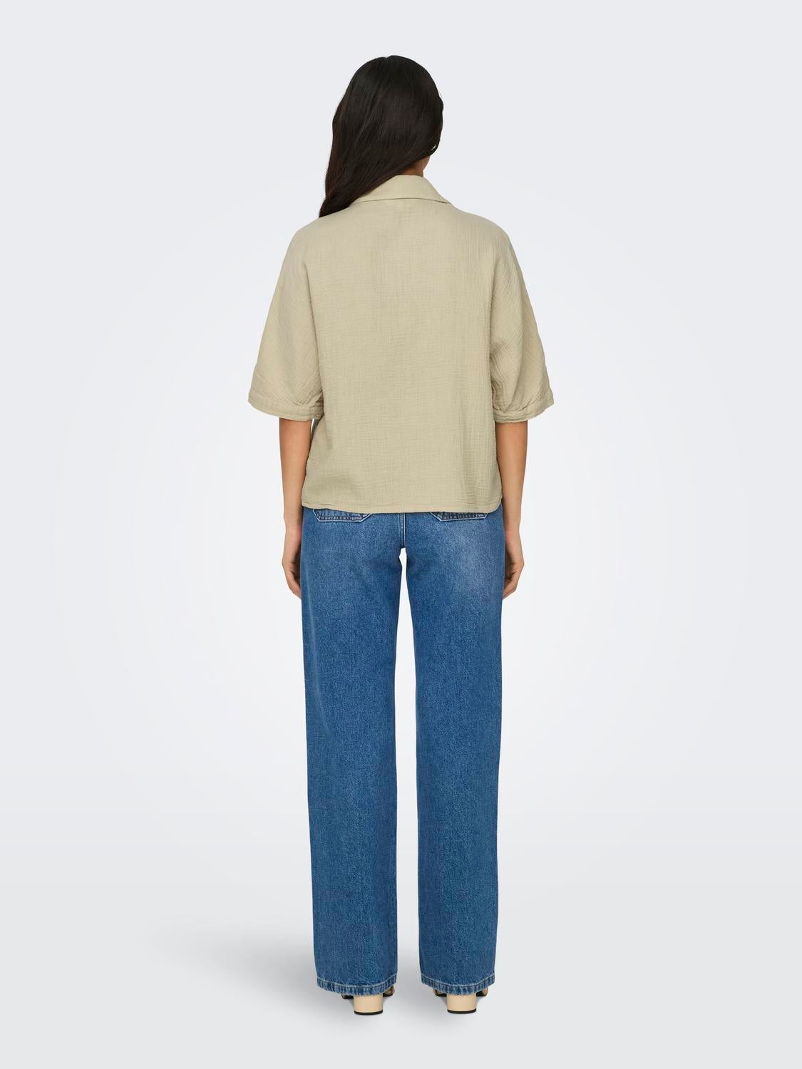 ONLTHYRA Hemd Oxford Tan