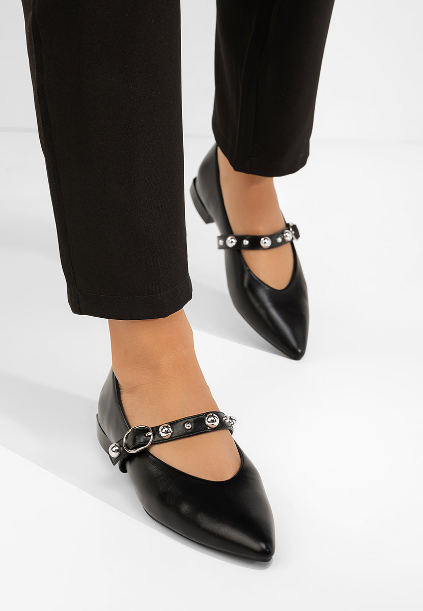 Ballerines femme noirs Sorilia