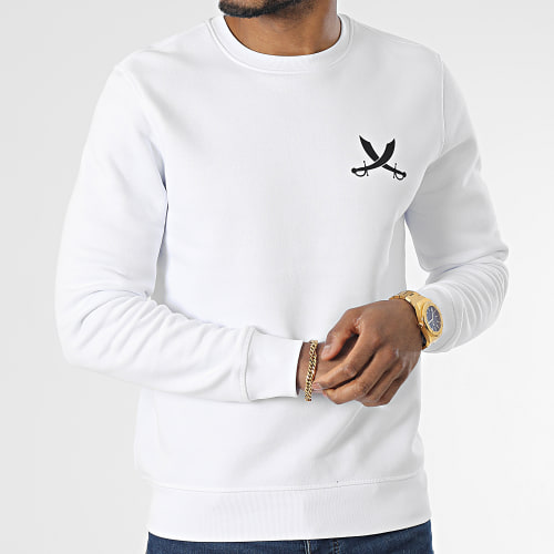 Sweat Crewneck Nation Blanc Noir
