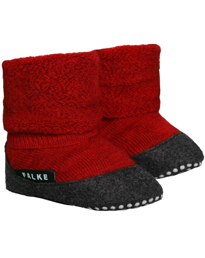 Hausschuhsocke COSYSHOE mit Schurwolle in in rot