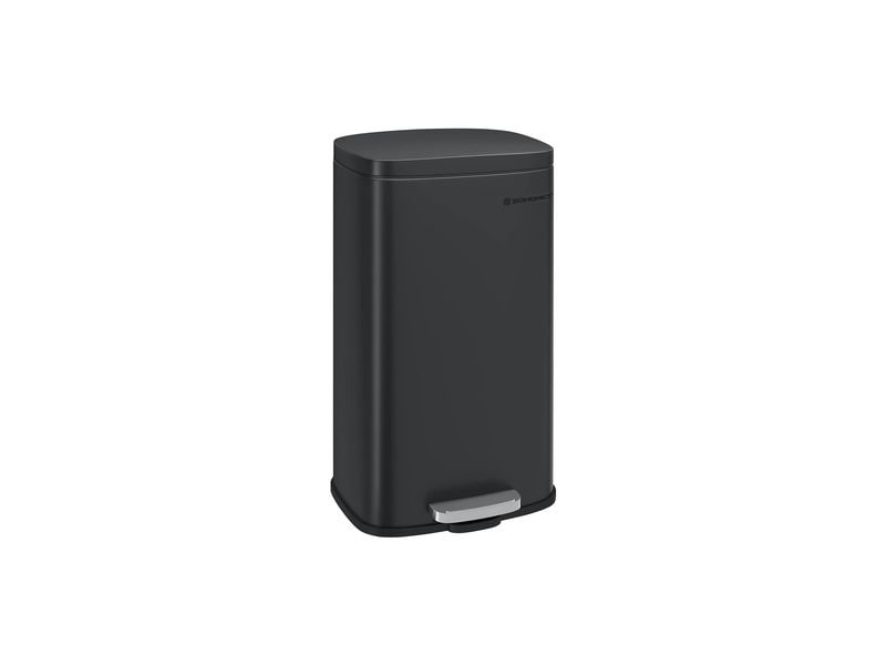 Songmics Abfalleimer 30 l, Grau Stylischer Treteimer
