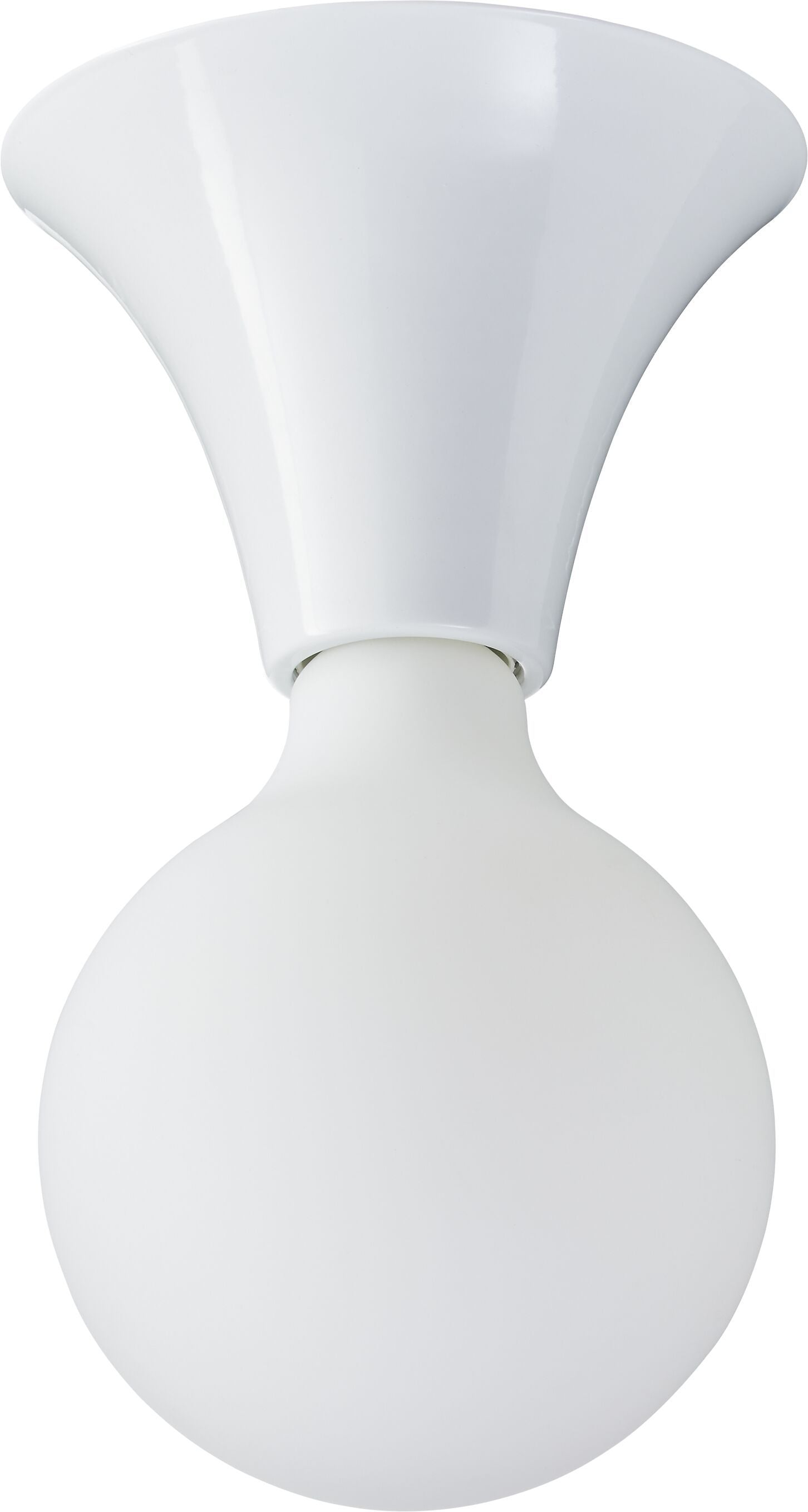 THEO Wand- / Deckenleuchte - Weiss / H: 10.0 cm x D: 14.0 cm