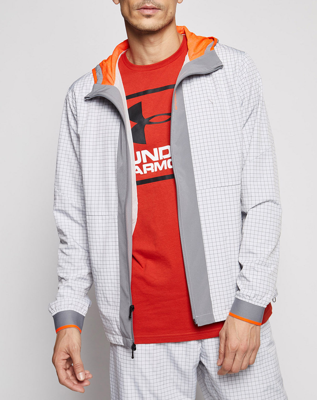Under Armour Coupe-vent technique tissé UA Rush™ Legacy gris
