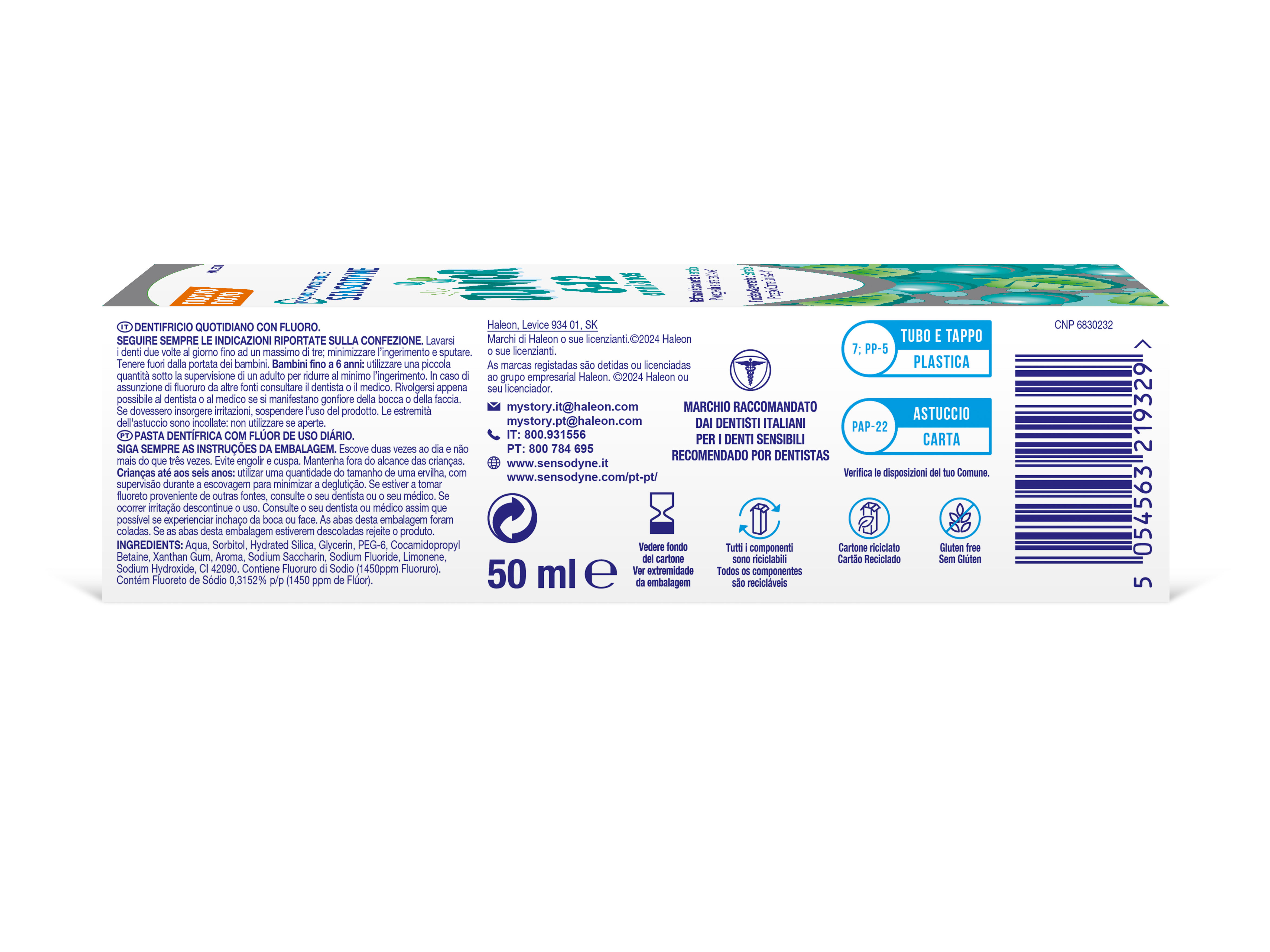PASTA DE DENTES PRO ESMALTE JUNIOR SENSODYNE 50ML