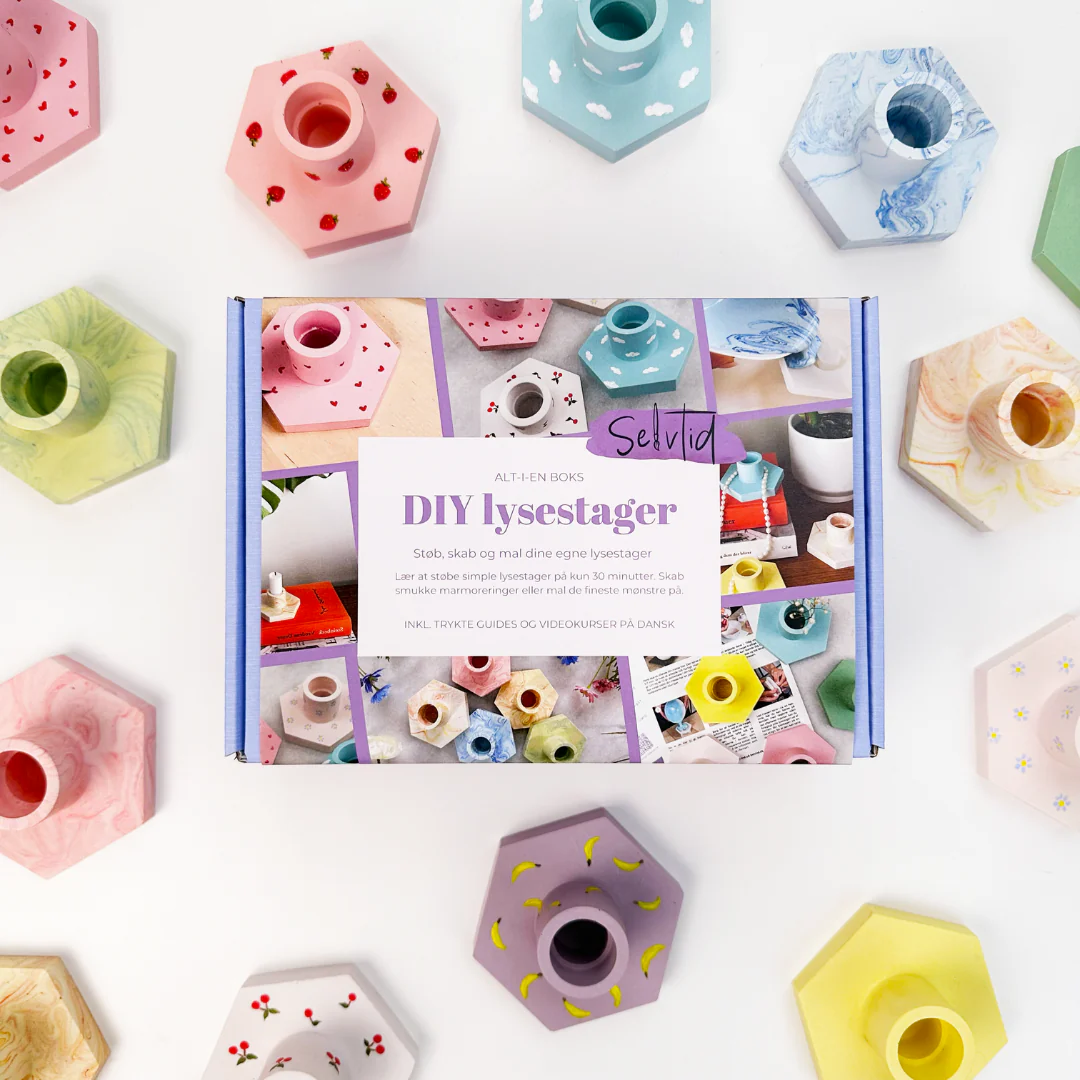 Selvtid  DIY lysestage støbekit