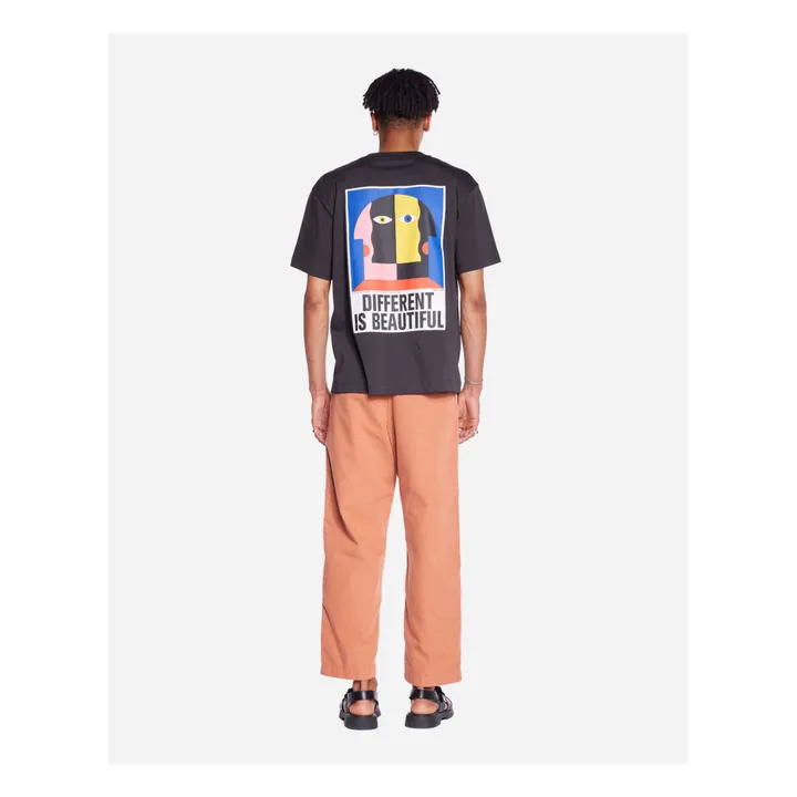 Olow T-shirt Different Coton Bio | Gris anthracite