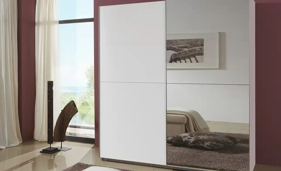 Schwebetürenschrank Queen 1 Stück 179 cm Weiß