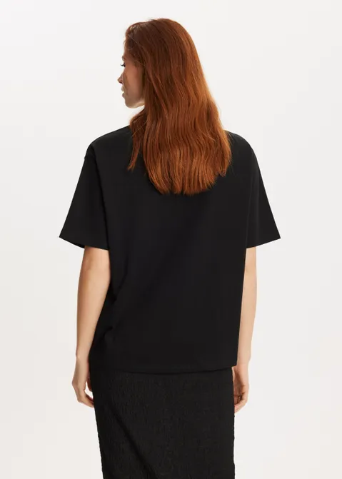 T-shirt met print Brooklyn kant zwart (ZWART)