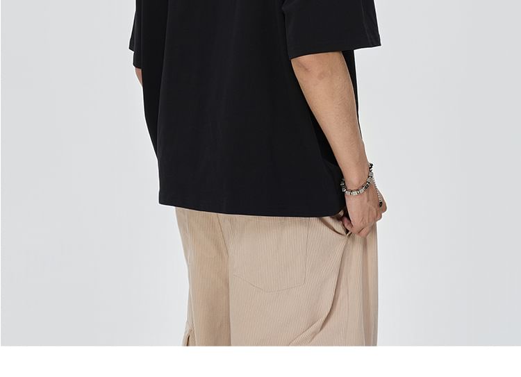 VEAZ - Effen T-shirt met korte mouwen en ronde hals