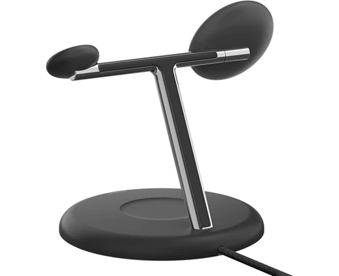 Belkin 3-in-1 Flex Wireless Charging Stand with Qi2 Magnetic 15w, Black